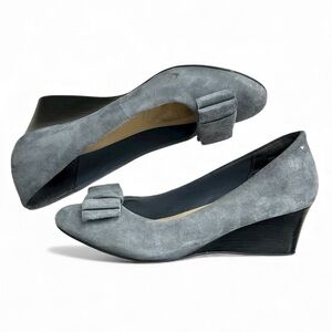 Rockport Grey Suede Wedges with Adidas Insoles Size 10